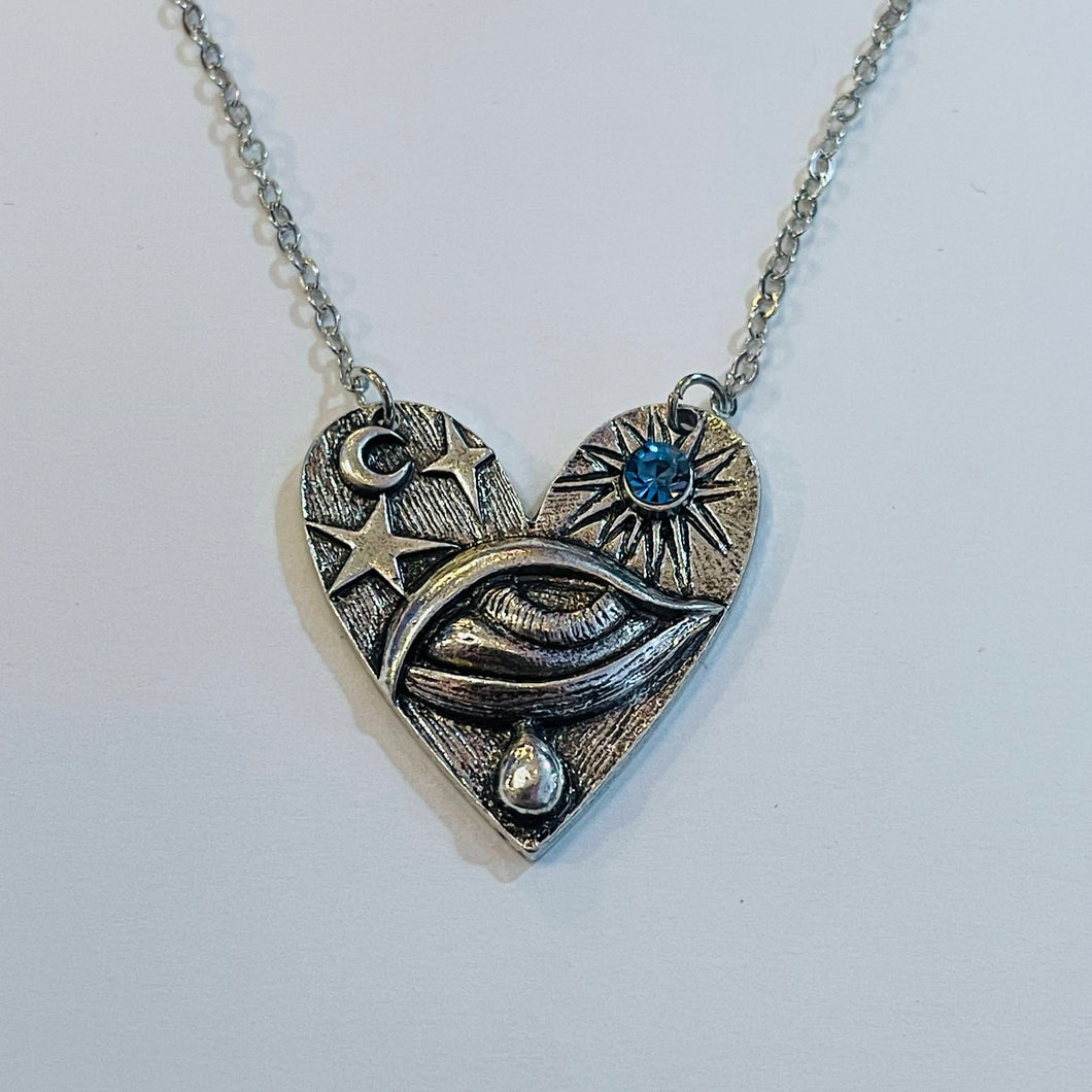 Celestial Heart Eye Necklace