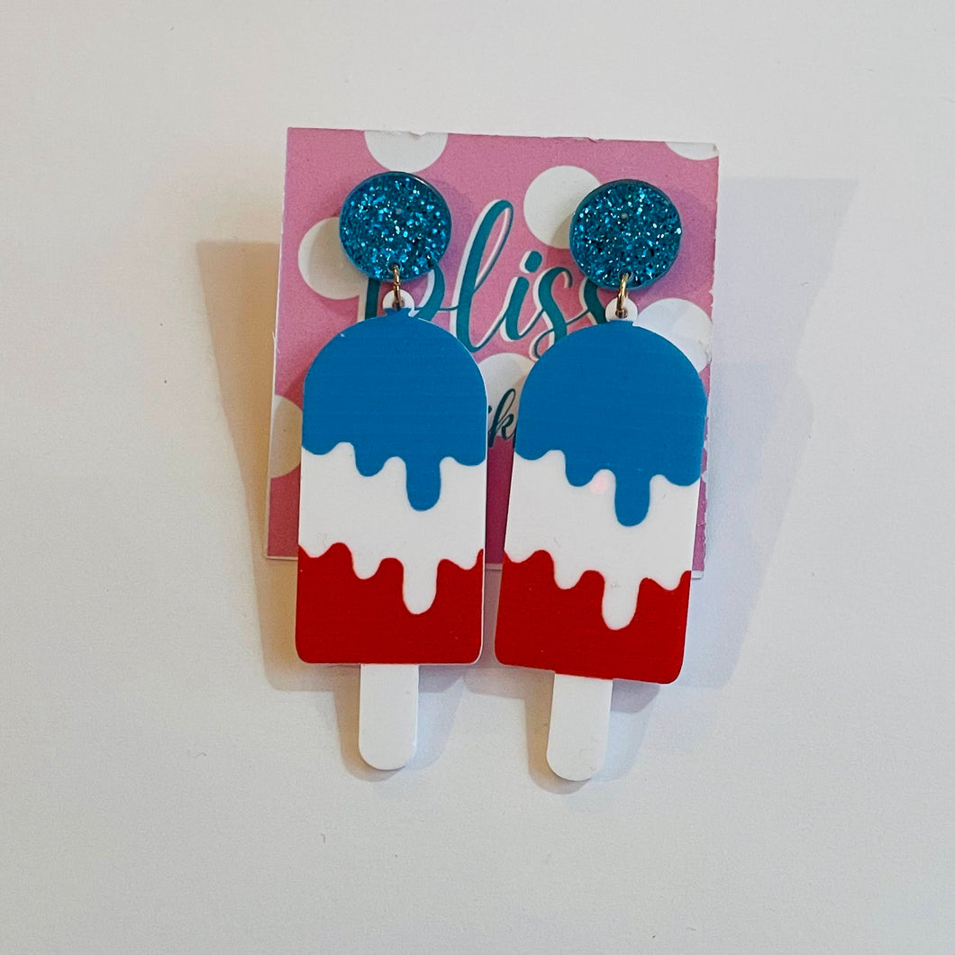 Bomb Pop Acrylic Statement Earrings