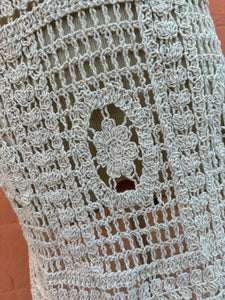 Crochet Cotton Floral Lace Midi Dress