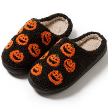 Load image into Gallery viewer, Jack O Lantern Slide Slippers
