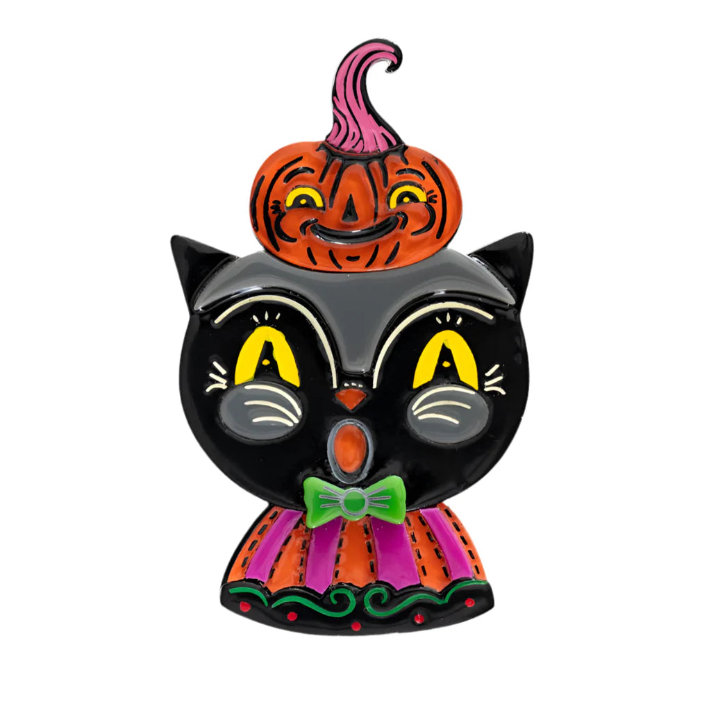 Black Cat Celebrations Brooch