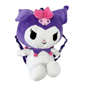 Kuromi Purple Plush Backpack