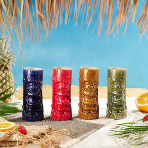 Colorful Hawaiian Tiki Coctail Glasses- More Colors Available!
