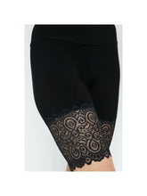 Load image into Gallery viewer, Lace Edge Biker Shorts
