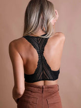 Load image into Gallery viewer, Black Lace Racerback Bralette
