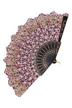 Load image into Gallery viewer, Leopard Floral Glitter Hand Fan- More Styles Available!
