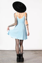 Load image into Gallery viewer, Magica Pastel Blue Skater Dress
