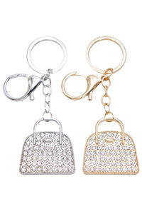 Mini Bucket Bag Rhinestone Keychain Bag Charm- More Styles Available!
