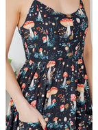 Garden of Mushrooms Cami Maxi Dress