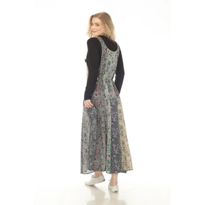 Mushroom Patchwork Overall Dress