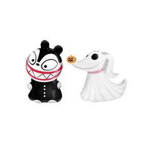 Scary Teddy and Zero Nightmare Before Christmas Salt & Pepper Shaker Set