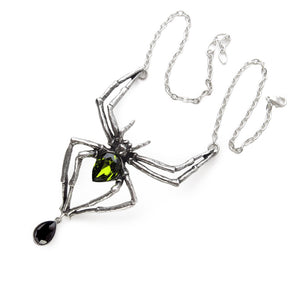 Emerald Venom Spider Necklace