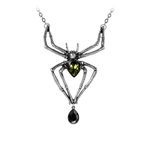 Emerald Venom Spider Necklace