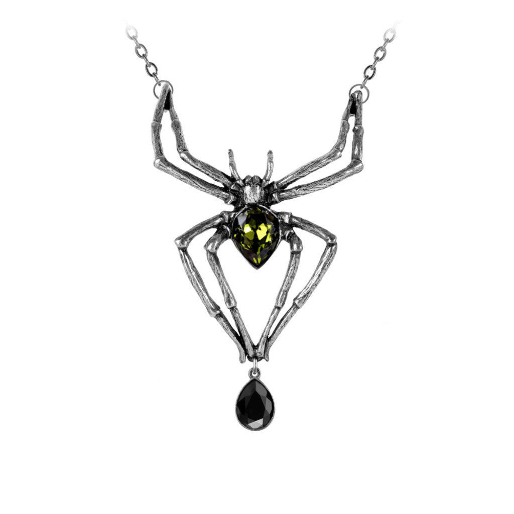 Emerald Venom Spider Necklace