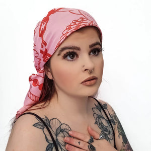 Chained Up Cupid Pink Hair Scarf