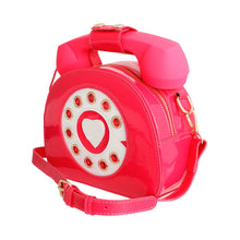 Load image into Gallery viewer, Fuchsia 80's Style Telephone Purse
