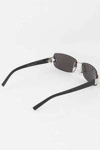 Star Accent Rimless Y2K Era Sunglasses