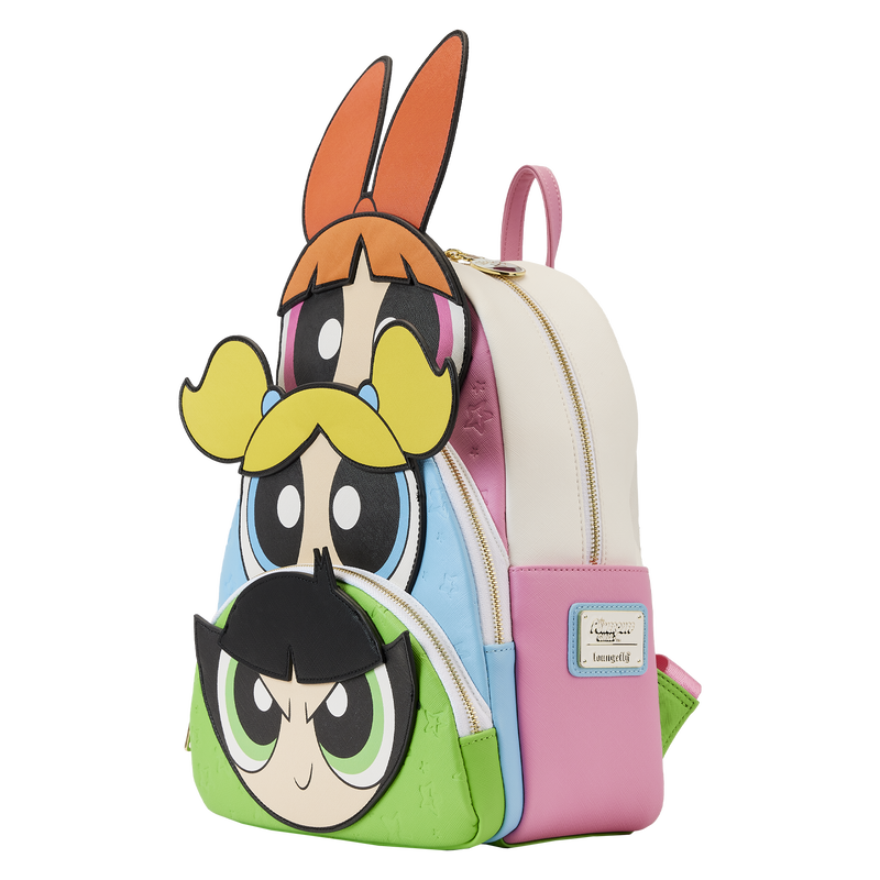 girl power mini backpack Power Puff Girls Triple Pocket Mini Backpack – Pink House Boutique