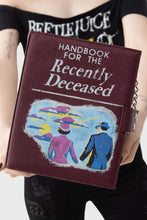 Load image into Gallery viewer, Handbook For the Recently Deceased Book Purse
