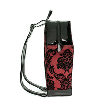 Load image into Gallery viewer, Red Damask Coffin Backpack
