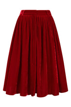 Load image into Gallery viewer, Red Velvet Millie Circle Skirt
