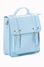 Load image into Gallery viewer, Blue Knapsack Convertible Backpack Purse
