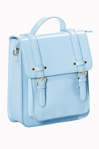 Blue Knapsack Convertible Backpack Purse