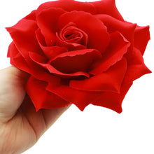 Load image into Gallery viewer, Red Rose 3 In One Hair Flower
