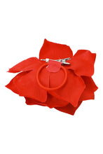 Load image into Gallery viewer, Red Rose 3 In One Hair Flower
