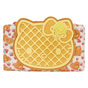 Hello Kitty Breakfast Waffle Flap Wallet