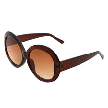 Load image into Gallery viewer, Brown sunglasses with a gradient lens on a white background
