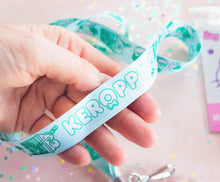 Load image into Gallery viewer, Keroppi Sweets Lanyard with Badge Holder and Charm
