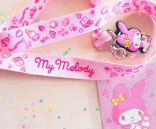 Load image into Gallery viewer, My Melody Sweets Lanyard with Badge Holder and Charm
