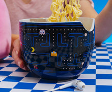Load image into Gallery viewer, PAC-MAN Classic Maze 20oz Ceramic Ramen Bowl and Chopstick Set
