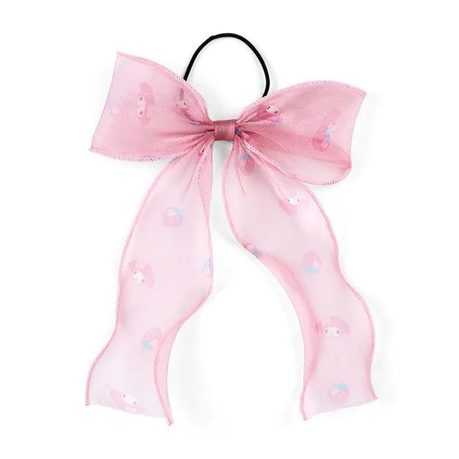 My Melody Organza Bow Ponytail Holder Pink House Boutique