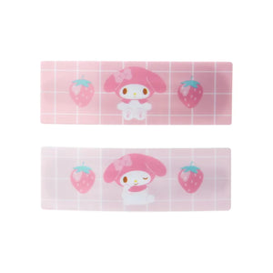 My Melody Strawberry Bar Hair Clips Set of 2