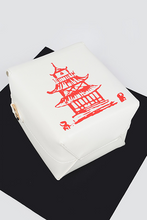 Load image into Gallery viewer, White Chinese Food Inspired To Go Box Purse
