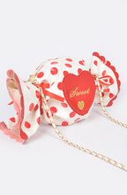 Load image into Gallery viewer, Red Polka Dot Wrapped Candy Purse
