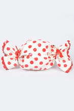 Load image into Gallery viewer, Red Polka Dot Wrapped Candy Purse
