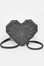 Load image into Gallery viewer, Webbed Heart Convertible Backpack Purse
