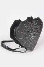 Load image into Gallery viewer, Webbed Heart Convertible Backpack Purse
