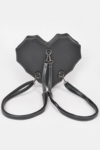 Load image into Gallery viewer, Webbed Heart Convertible Backpack Purse
