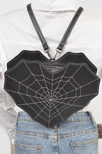 Load image into Gallery viewer, Webbed Heart Convertible Backpack Purse
