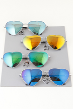 Load image into Gallery viewer, Delicate Mirrored Heart Sunglasses- More Styles Available!
