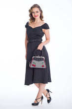 Load image into Gallery viewer, Skull Cherries and Gingham Kisslock Purse
