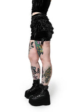 Load image into Gallery viewer, Black Velvet Rosemary Bloomer Shorts
