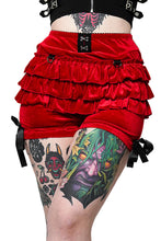 Load image into Gallery viewer, Red Velvet Rosemary Bloomer Shorts
