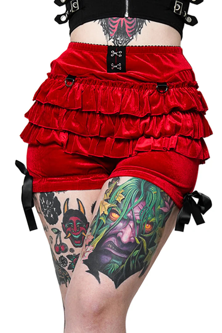 Red Velvet Rosemary Bloomer Shorts