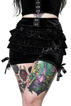 Load image into Gallery viewer, Black Velvet Rosemary Bloomer Shorts
