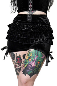 Black Velvet Rosemary Bloomer Shorts